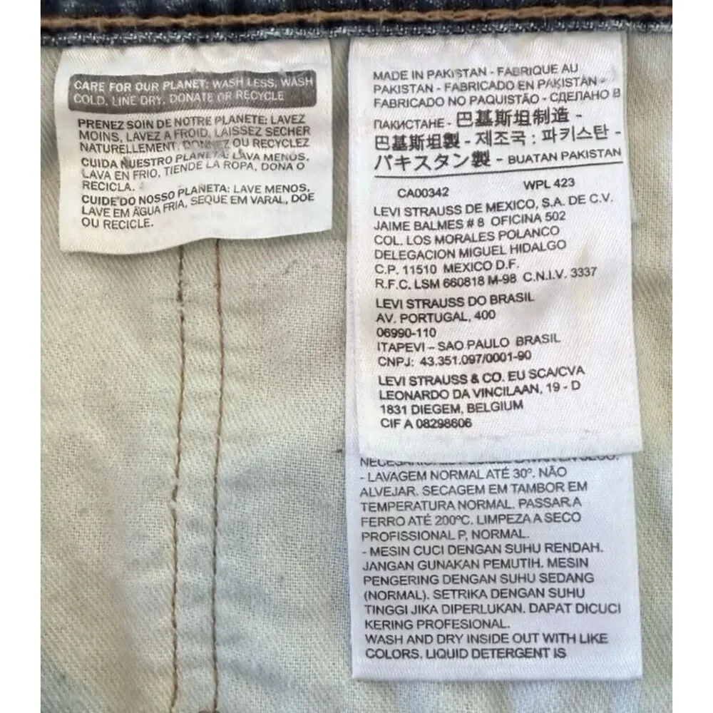 Levi's 559 Relaxed Straight Fit Distressed Denim Jeans Mens Size 33x32